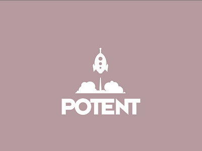 Potent-ial Rocketship Logo