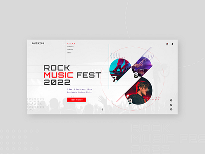 Rock Music Fest Concept Hero