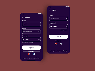 DailyUI 01 - Sign Up