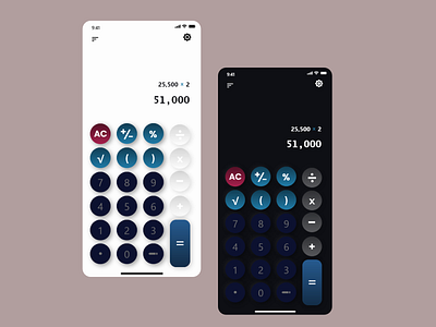 Calculator - DailyUI app calculator dailyui design landing page mobileapp ui ux web webdesign