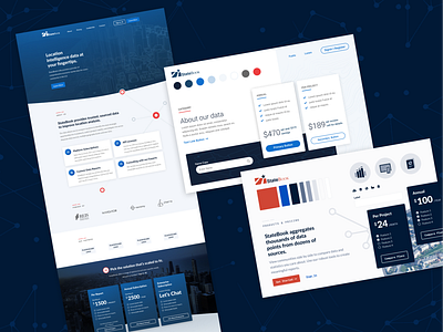 Statebook Style Tiles blue branding card cards cards ui clean color palette dark dark blue design executive limina palette simple style tile style tiles texture typography ui white