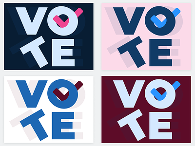 Vote 2020 design illustration limina typography vote vote2020