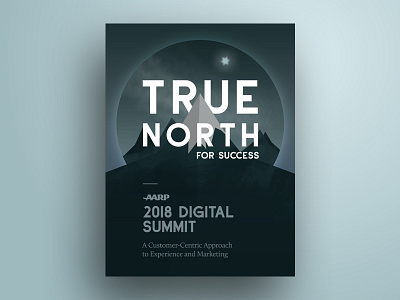 Digital Summit 2018 dark digital summit mountains poster print star