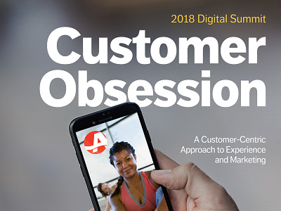 Digital Summit 2018 bold image marketing phone poster print type