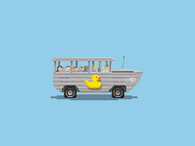 The Duck duck illustration pixel art
