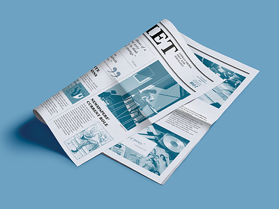 Newspaper // Reading Diet branding editorial grid layout newspaper portfolio print promo reading self studio typography