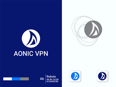 Aonic vpn branding design icon iconic logo logo logo design logo folio logo icon logo mark logos logotype minimal minimalist logo new logo vpn logo