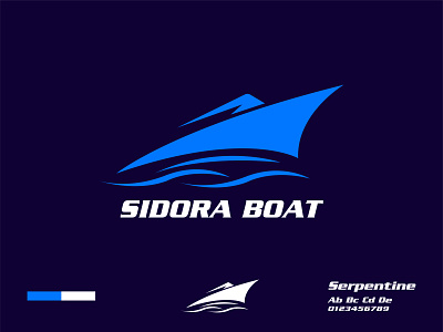 Boat logo (SIDORA BOAT) boat boat logo branding design graphic design icon logo logo design logos logotype minimal new logo ship ship logo vector