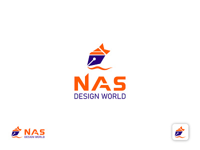 Nas Design world 2d animation branding color full logo design designer graphic design icon logo logo 2021 logo design logo designer logotype minimal nasdesignworld ui vector