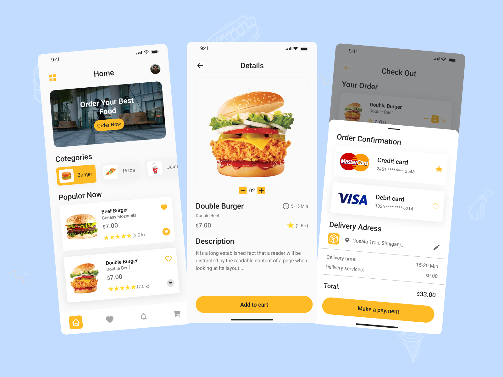 Food Delivery App by MD Nasir Uddin on Dribbble