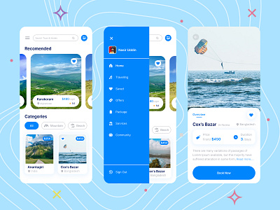 Travel Mobile App Design ✈️