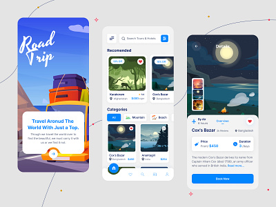 Travel Agency App 🧳 adventure agency app booking branding journey mobile mobile app tourism tourist travel travel app travel mobile app traveler traveling travelling travels trip ui vacation