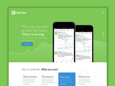 LikeFolio design homepage design sketch design social social app social media social network website website design