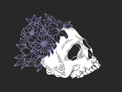 Stelle Amor flowers funk funky music music nashville purple flowers shirt skull stelle amor