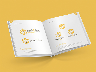 Seek&Bee Visual Brand Guidelines bee bee hive bee keepers bee logo bee products brand guidelines honey bee local honey seekbee visual guidelines
