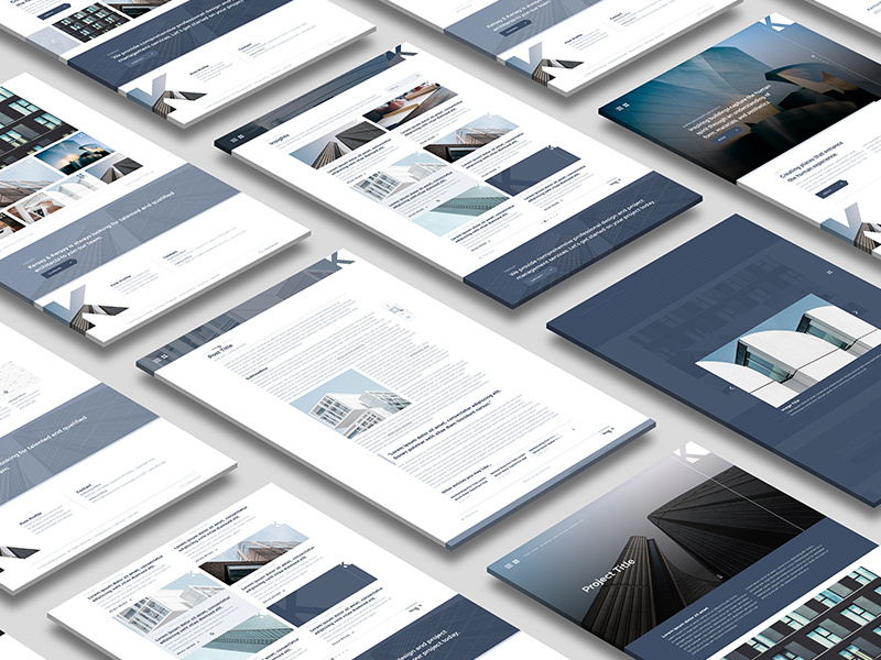 Architecture site by Mackenzie Steele on Dribbble