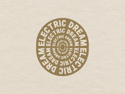 Electric Dream Studio electric electric dream logo designs logos logotype retro logo studio logo vintage vintage badges vintage logo