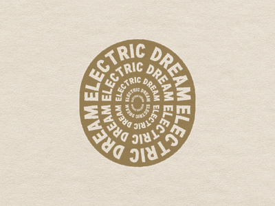 Electric Dream Studio electric electric dream logo designs logos logotype retro logo studio logo vintage vintage badges vintage logo