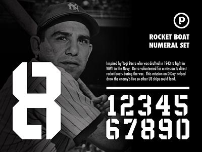 Rocket Boat Numeral Set baseball design sports sports font sports numbers typography vector