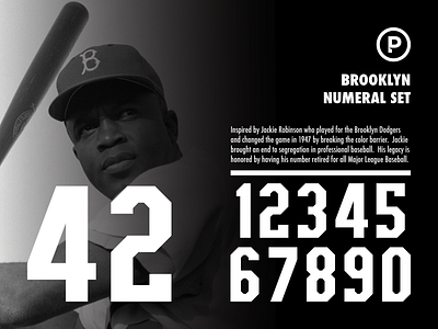 Brooklyn Numeral Set athletic athletic font baseball baseball font branding design logo numbers numeral set sports sports font sports numbers typography