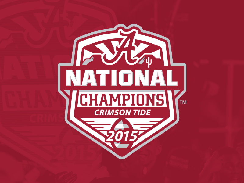 Alabama Football National Champions 2015 alabama champions crimson tide football logo national champions roll tide