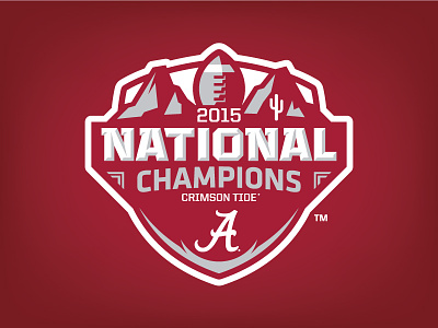 Alabama 2015 National Champions Logo Concept alabama champions crimson tide football logo national champions national champs roll tide sports sports logo