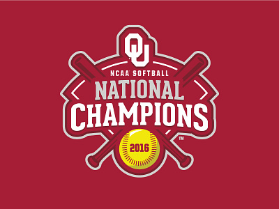 Oklahoma Softball National Champions 2016 champions logo national champions oklahoma softball sooners sports