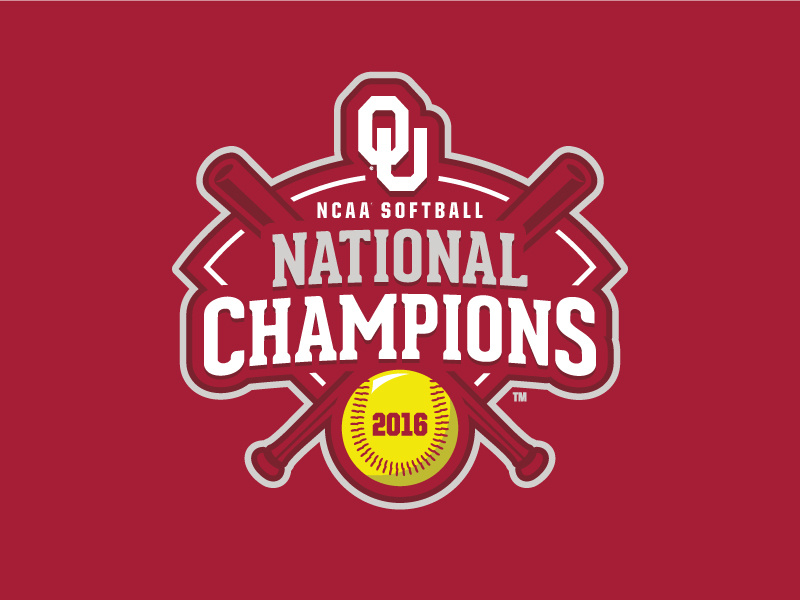 Oklahoma Softball National Champions 2016 by Port Design Company on