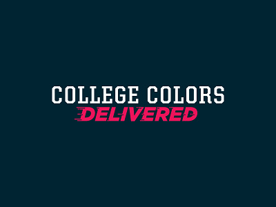 College Colors Delivered branding college logo