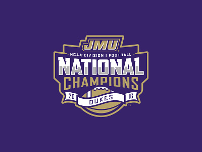 James Madison 2016 National Champions Logo