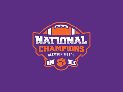 Clemson 2016 National Champions Logo