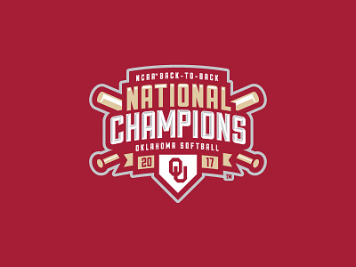 Oklahoma Softball National Champions Logo