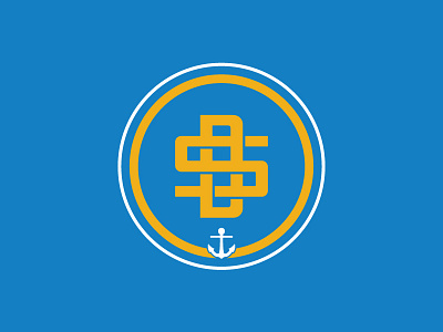 San Diego anchor badge badge logo badgelogo branding design logo monogram san diego sd sports typography vector