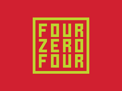 Four Zero Four atl atlanta design fourzerofour logo sports typography vector