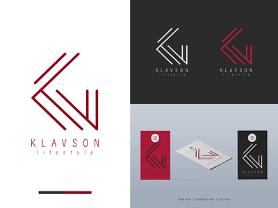 Klavson Livestyle Simple Typography Logo adobe illustrator branding design fashion logo lettermark logo simple style