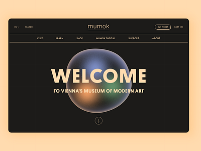 Mumok website redesign