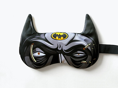 Bat-mask / Heroes Never Sleep! batman gift heroes mask sleep mask