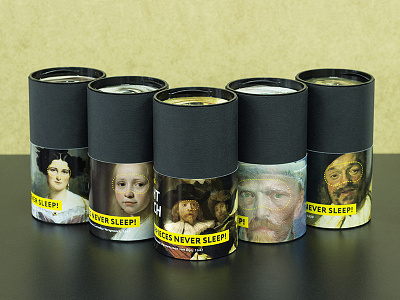 Masterpieces never sleep! Concept for Rijksmuseum. Packaging!