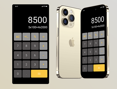 Standard Mobile Calculator app calculator daily ui dark mode design figma ui ui challenge user experience ux