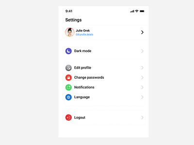 Settings screen app best ui screen dailyui dailyui challenge design figma illustration ui user experience ux