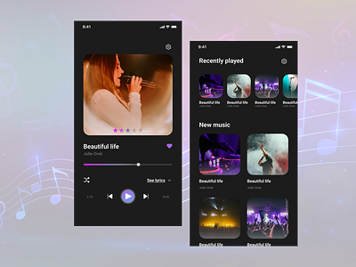 Music player app