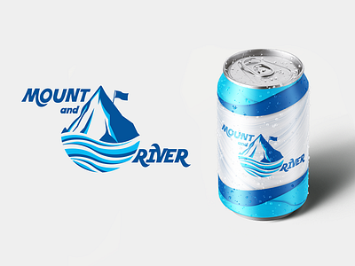 Mount and River drink energydrink graphic illustrator logo logo design sport