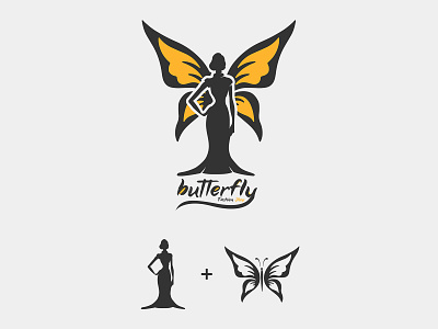 Butterfly Fashion Shop butterfly fashion fashion shop fashion show graphic illustrator logo logo design