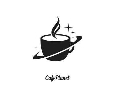 Cafe Planet cafe cafeteria design graphic illustrator logo logo design planet