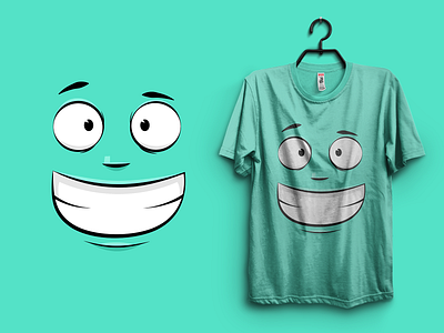 Emoji T-shirt Design "Smile" art artwork design graphic illustrator logo logo design tshirt tshirtdesign