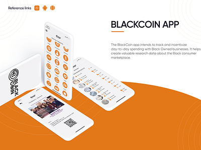 BlackCoin App app branding design graphic design ui ui services ux