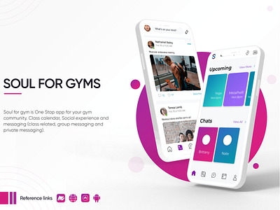 Soul For Gyms app branding design graphic design illustration logo ui ui services ux vector