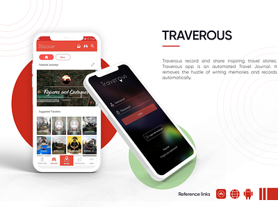 Traverous App app branding design graphic design illustration logo ui ui services ux vector
