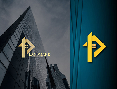 LANDMARK building icon building logo corporate logo home logo landmark logo design logo design properties logo real estate logo