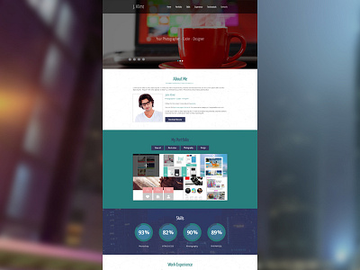 Personal Page design free page personal template web